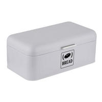 BROTKASTEN - Grau, Metall (42/17/24cm) - Relaxdays