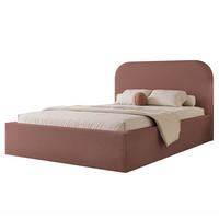 POLSTERBETT FUZZI 120x200 cm Ziegelrot (Stoff Lumi) - mit Bettkasten und Lattenrost - Terracotta, Holzwerkstoff/Textil (120/200cm) - Ravio