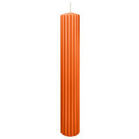 RILLEN KERZEN Aprikose 300 x Ø 45 mm, 4 Stück - Orange, Paraffin (8/15/15cm) - Wiedemann Kerzen