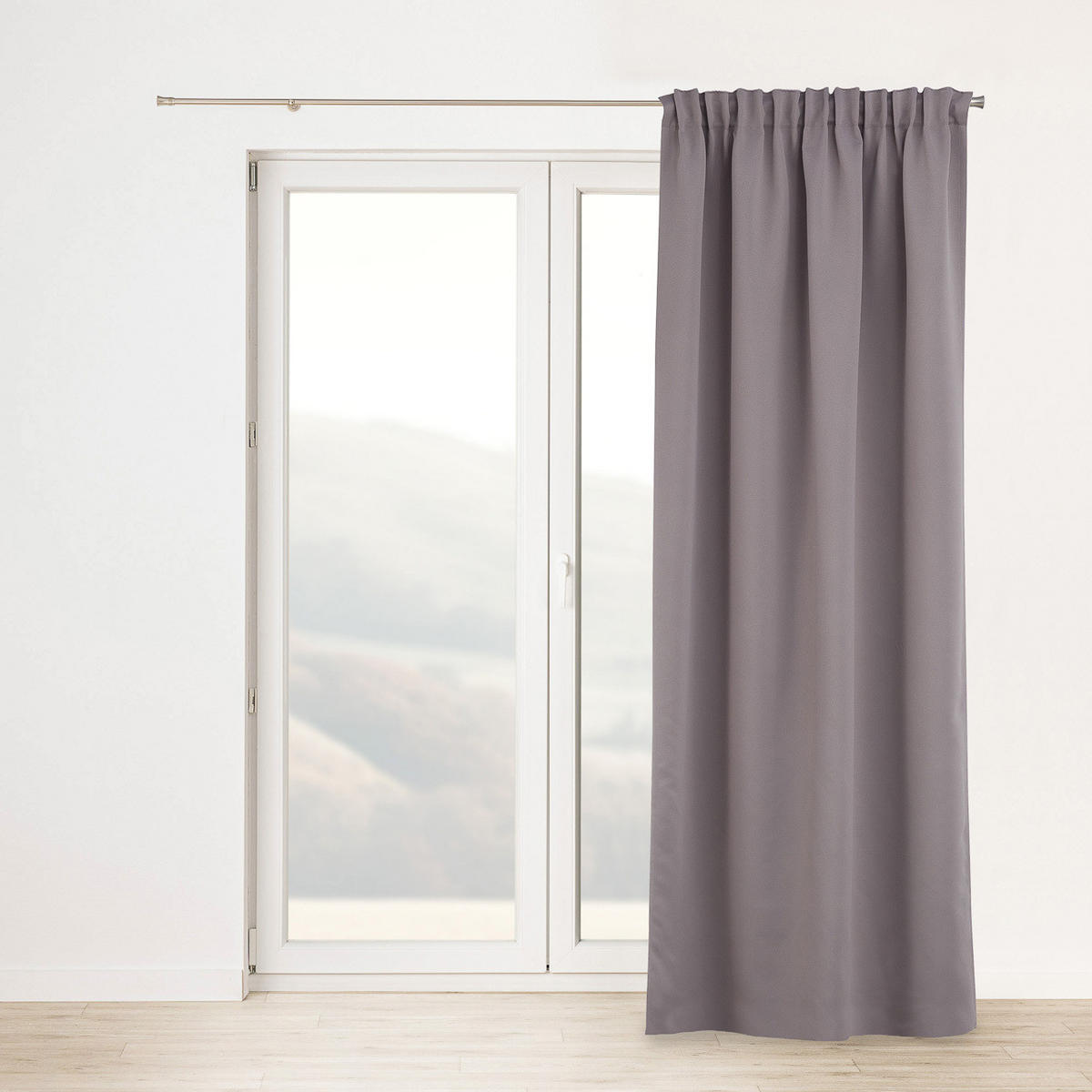 VERDUNKELUNGSVORHANG mit Schlaufenband 140x280 cm taupe - Taupe, Textil (140/280/1cm) - Dekoria