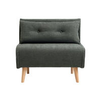 SCHLAFSESSEL - 1 Person - stoff - grün Valerio - Grün, Holz/Textil (90/81/78cm) - Vente-Unique