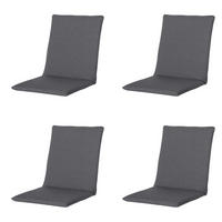 GARTENSTUHLKISSEN Manchester 97/49 cm 4er-Set - Anthrazit, Textil (49/6/97cm) - Madison