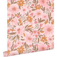TAPETE Blumen 50 x 900 cm - Pink, Papier (50/900cm) - ESTAhome