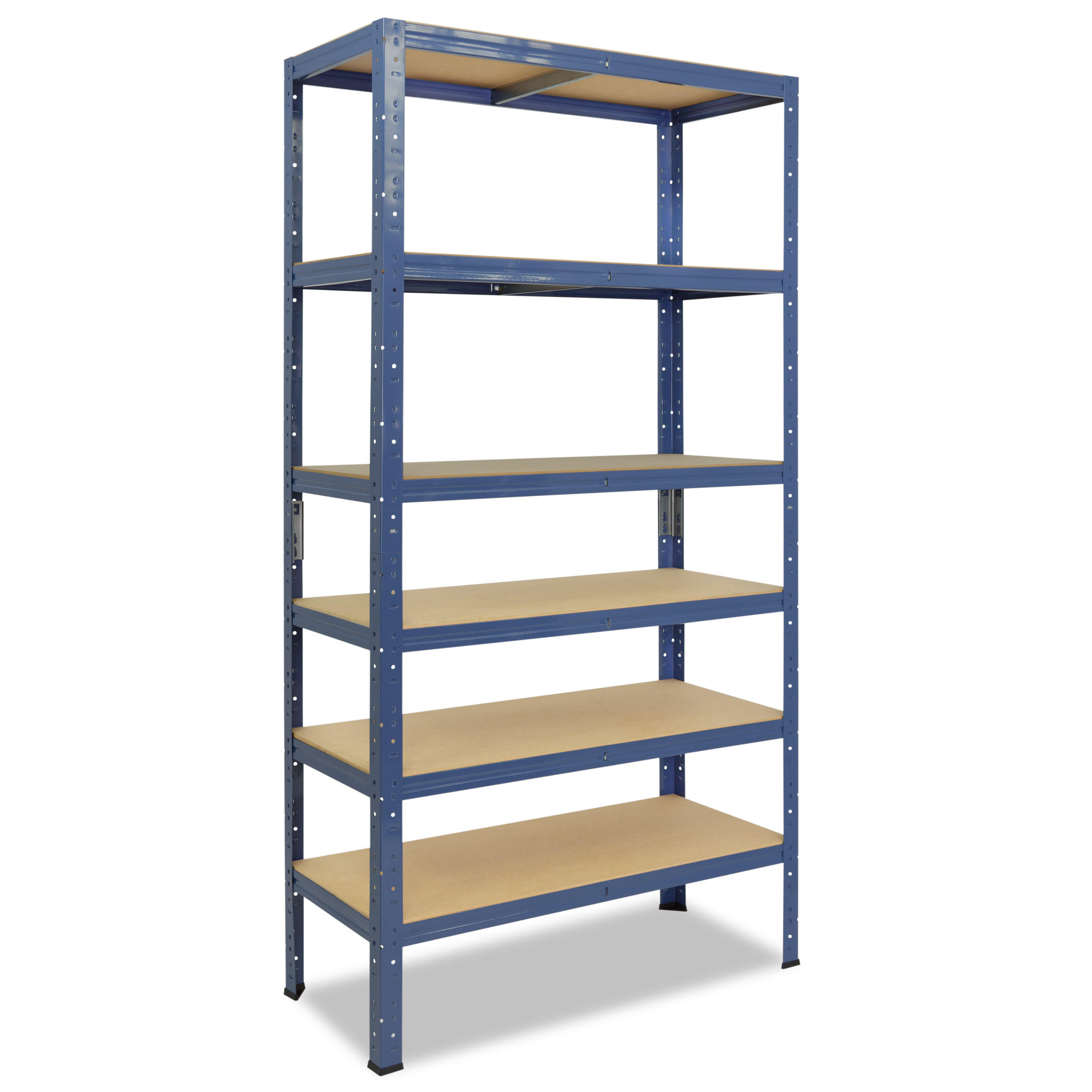 SCHWERLASTREGAL HOME 230x70x60 cm in blau mit 6 Böden und 145 kg Traglast pro Boden - Blau, Metall (70/230/60cm) - shelfplaza