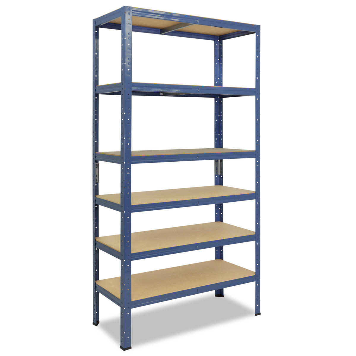 SCHWERLASTREGAL HOME 230x70x60 cm in blau mit 6 Böden und 145 kg Traglast pro Boden - Blau, Metall (70/230/60cm) - shelfplaza