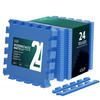 BODENSCHUTZMATTE 24er-Set Blau - Blau, Kunststoff (30/30cm) - CLP