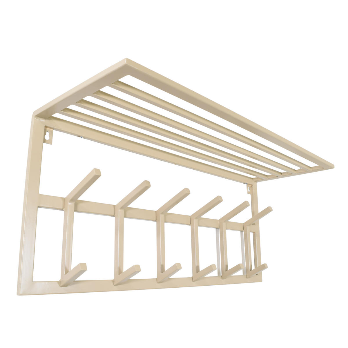 KLEIDERABLAGE Jaimy Beige - Beige, Metall (80/35/30cm) - LOFT42