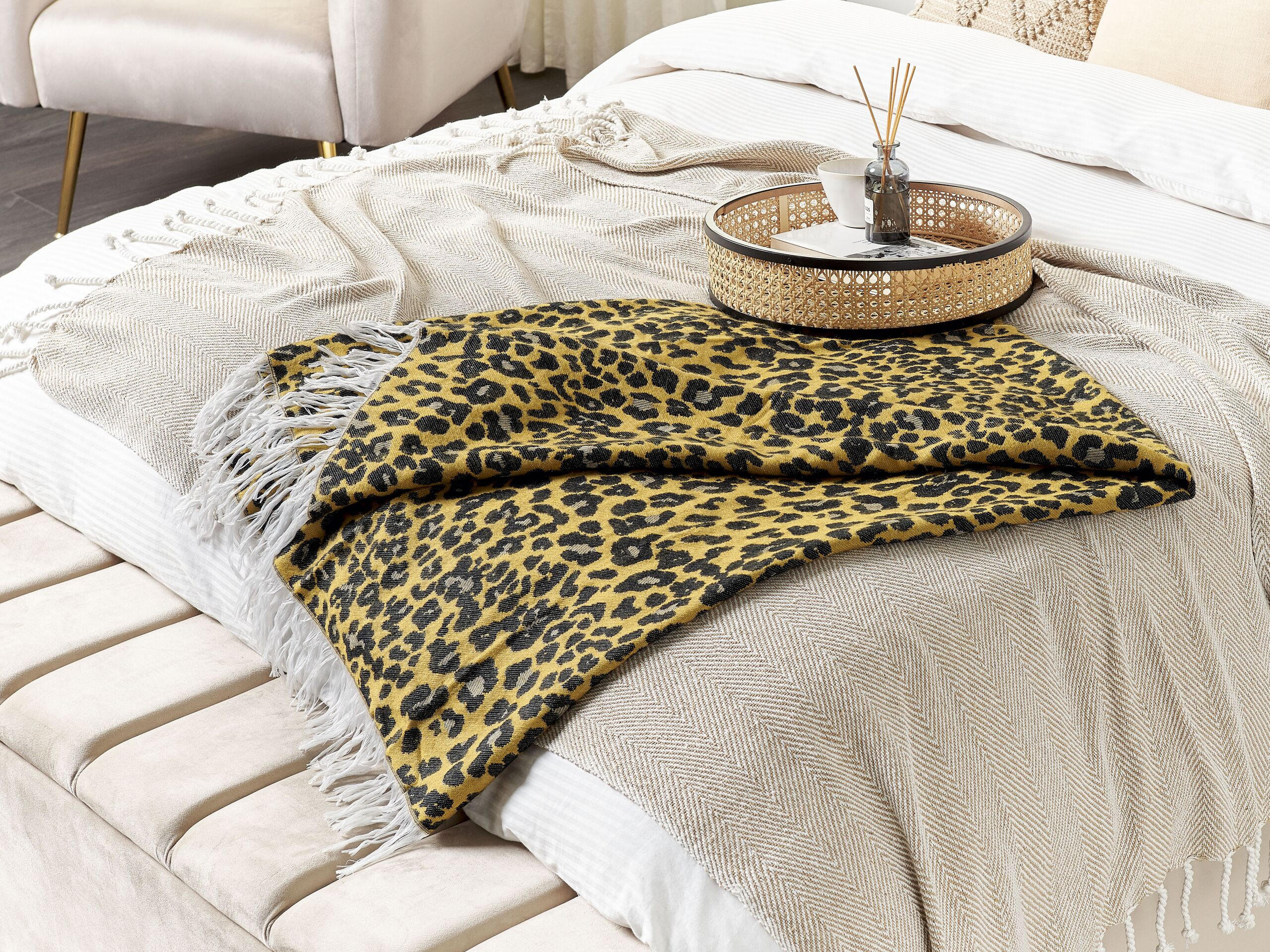 DECKE Braun Jamune 130/170 cm - Braun, Textil (130/170cm) - Beliani