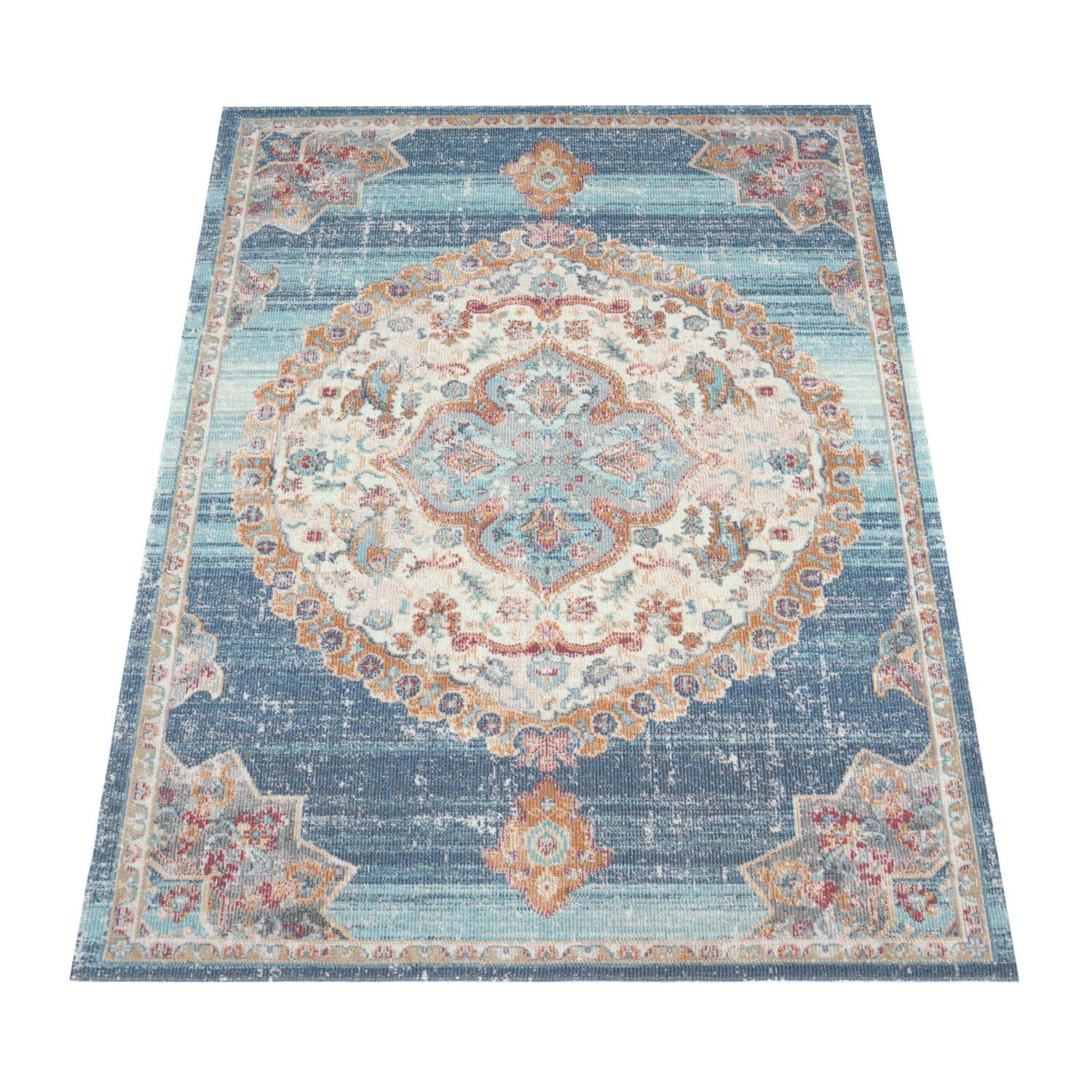 OUTDOOR-TEPPICH TORRES 279 BLAU 60X100 - Blau, Kunststoff (60/100cm) - Paco Home