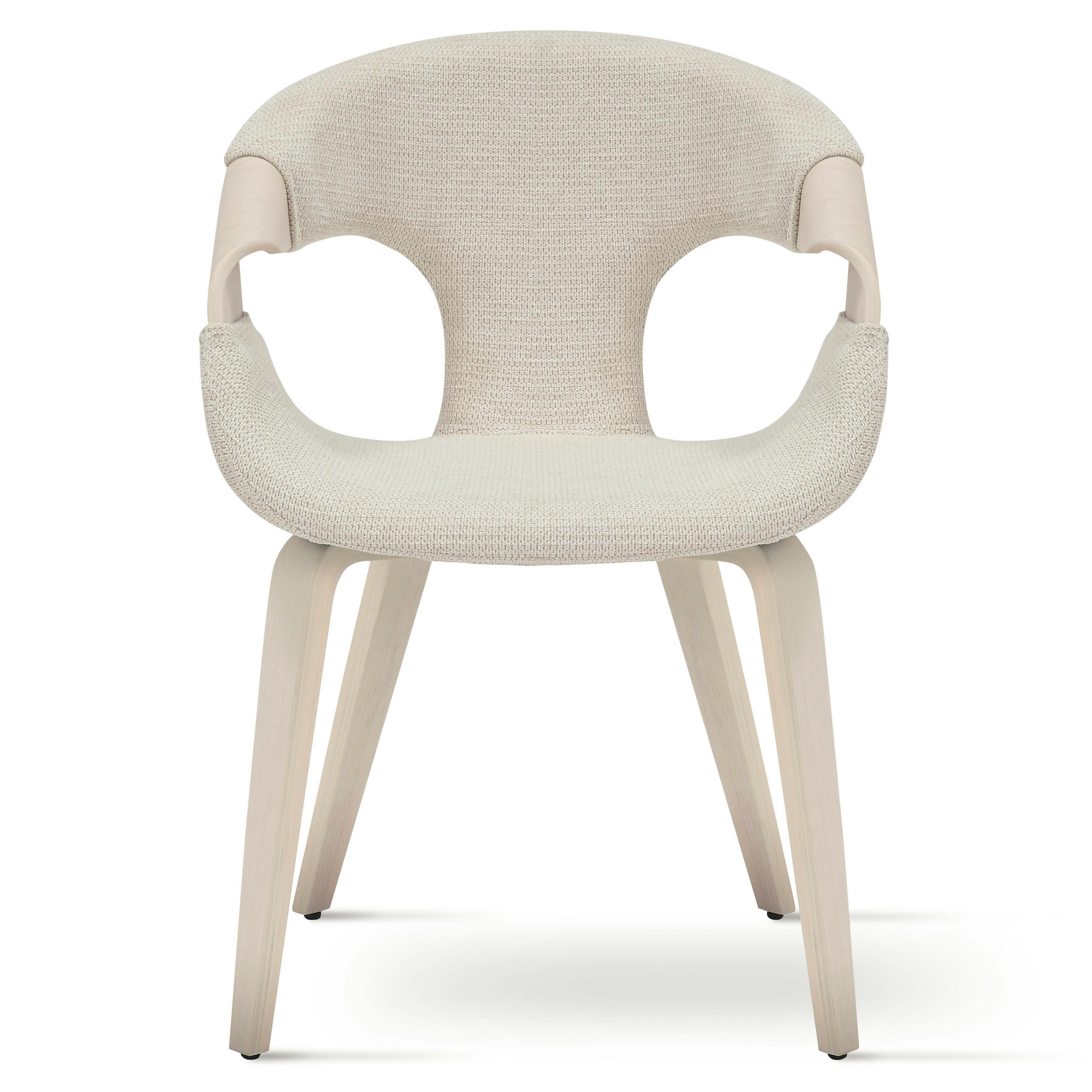 STUHL Formholz 55 x 56 x 80 cm beige POLSTERSTÜHLE #02 - Beige, Holz (55/80/56cm) - Massivmoebel24