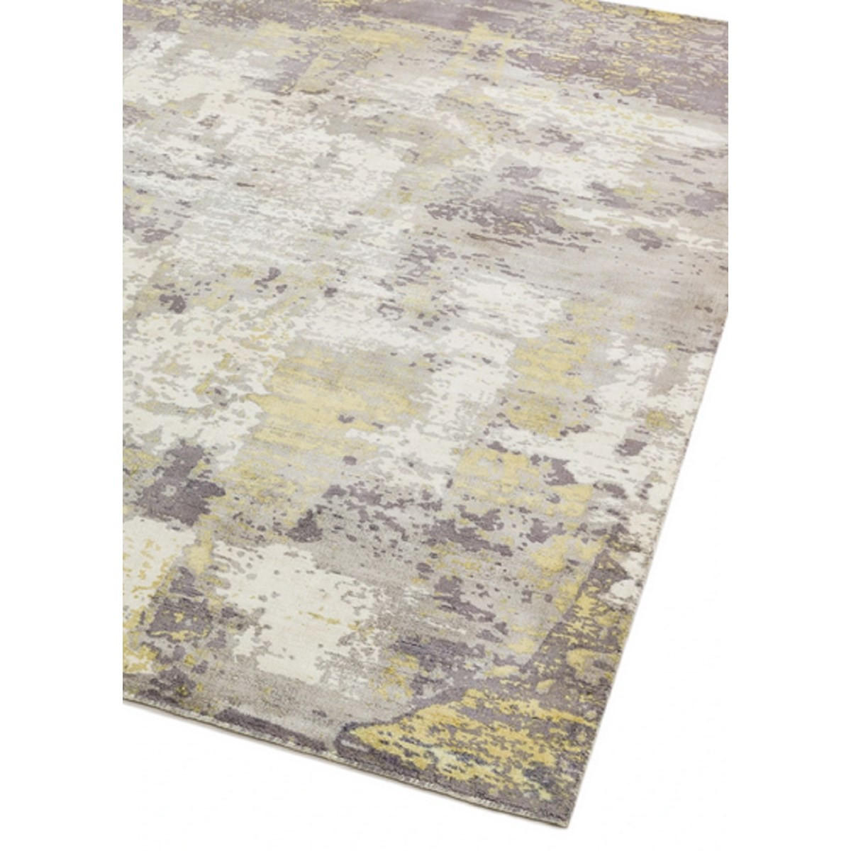 TEPPICH Moderner handgefertigter für Wohn- und Schlafzimmer von BYGAT Gold 120 x 170 cm - Gelb, Textil (120/170cm) - Novatrend