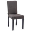 ESSZIMMERSTUHL Ines Stoff, Gestell Holz Schwarz Dunkelgrau - Dunkelgrau/Schwarz, Holz/Textil (41/91/47cm) - TPFLiving