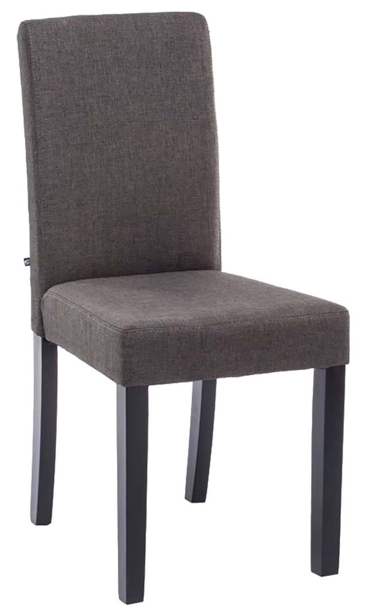 ESSZIMMERSTUHL Ines Stoff, Gestell Holz Schwarz Dunkelgrau - Dunkelgrau/Schwarz, Holz/Textil (41/91/47cm) - TPFLiving