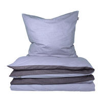 BETTWÄSCHESET Doubleface - Renforcé - 2-teilig - 155 x 220 cm - Blau - Blau, Textil (155/220cm) - SCHIESSER