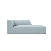 CHAISELONGUE rechts Ruby aus Cord hellblau - Hellblau, Textil (93/69/180cm) - Micadoni