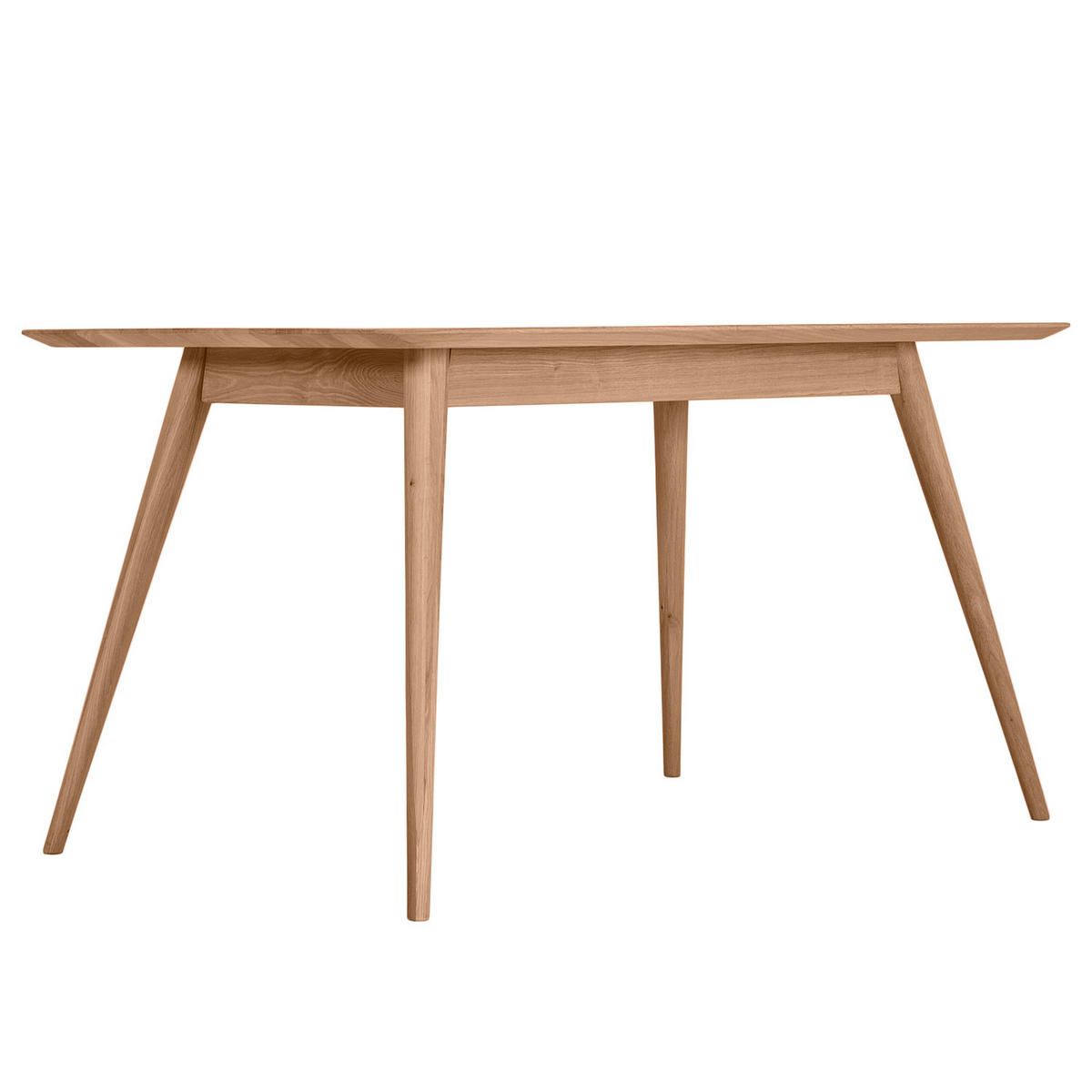 ESSTISCH - Massivholz - Eichefarben, Holz (90/140/75cm) - home24