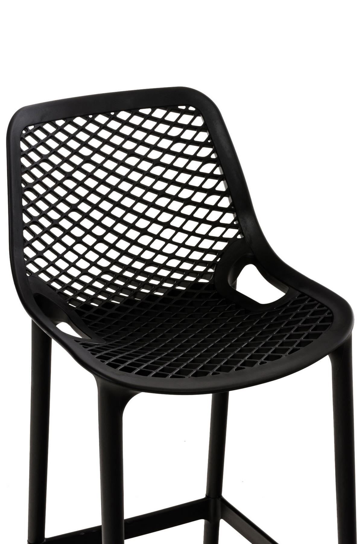BARHOCKER 2er Set Aero schwarz - Schwarz, Kunststoff (45/105/53cm) - TPFLiving
