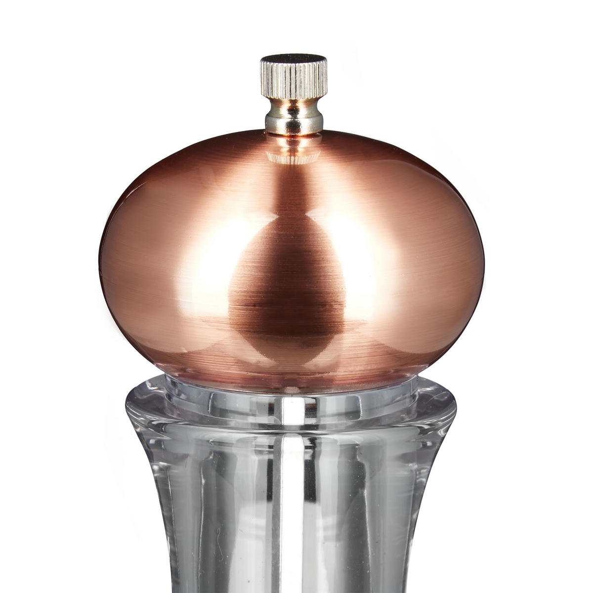 PFEFFERMÜHLE manuell - Transparent, Keramik/Kunststoff (6.5/26.5/6.5cm) - Relaxdays