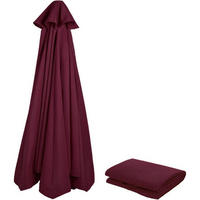 SONNENSCHIRM Ersatzbezug 300 cm UV80+ wasserdicht 8 Streben Burgunderrot - Bordeaux, Textil (200/200cm)