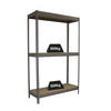 SCHWERLASTREGAL Wood Beast Three HxBxT 200 x 210 x 45 cm 3 Ebenen Fachlast 500 kg Grau - Grau, Metall (210/200/45cm) - PROREGAL