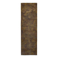 TEPPICH Black Gold Meditation 80/250 cm - Braun, Textil (80/250cm) - Louis De Poortere