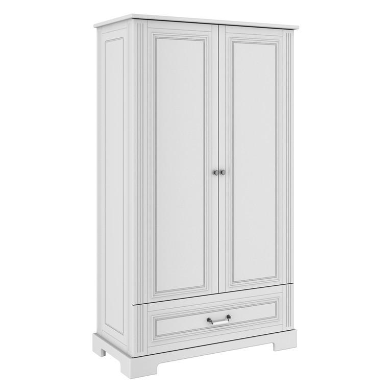 SKRIŇA 2 dvere Biela - biela, kompozitné drevo (102/180/51cm) - Petits-meubles