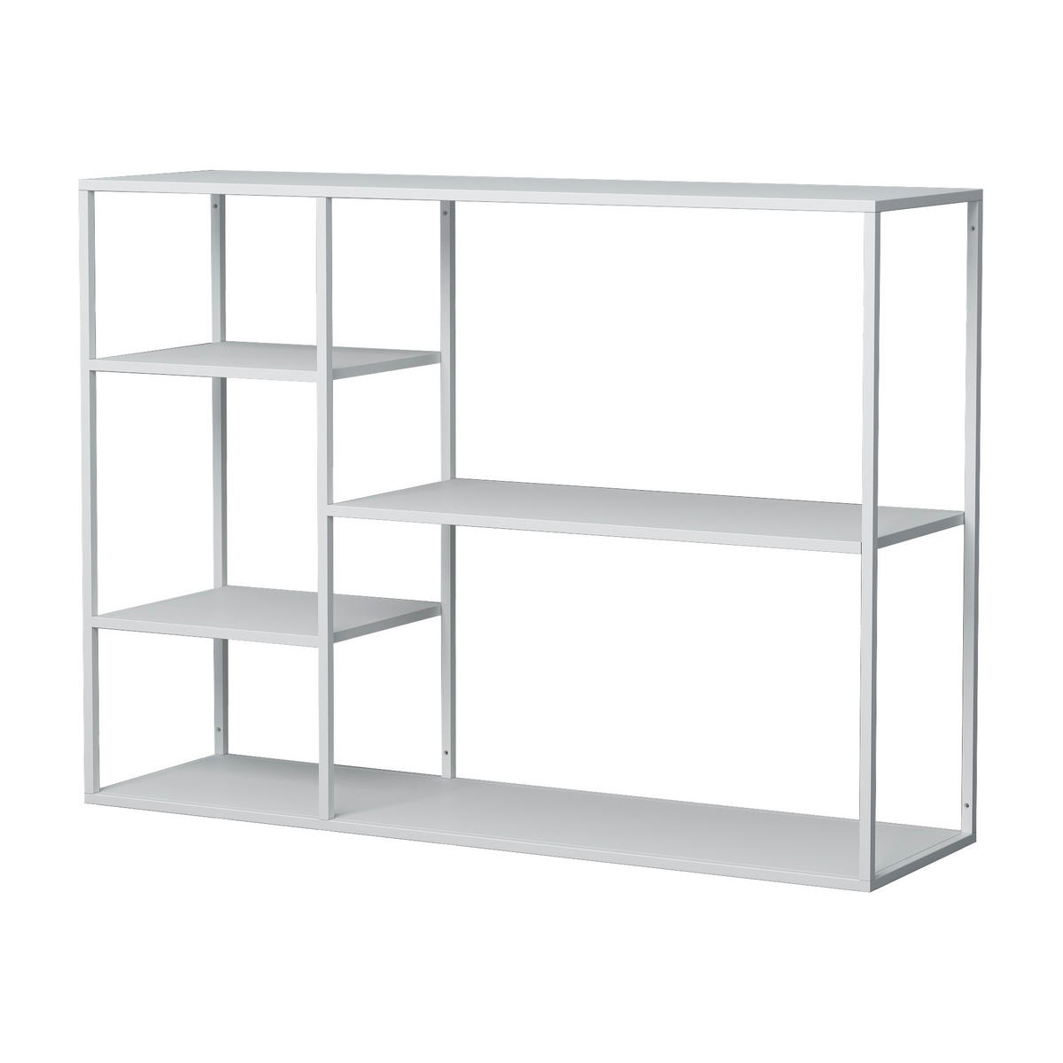 STANDREGAL Isojoki - Weiß, Metall (120/87.5/35cm) - [en.casa]