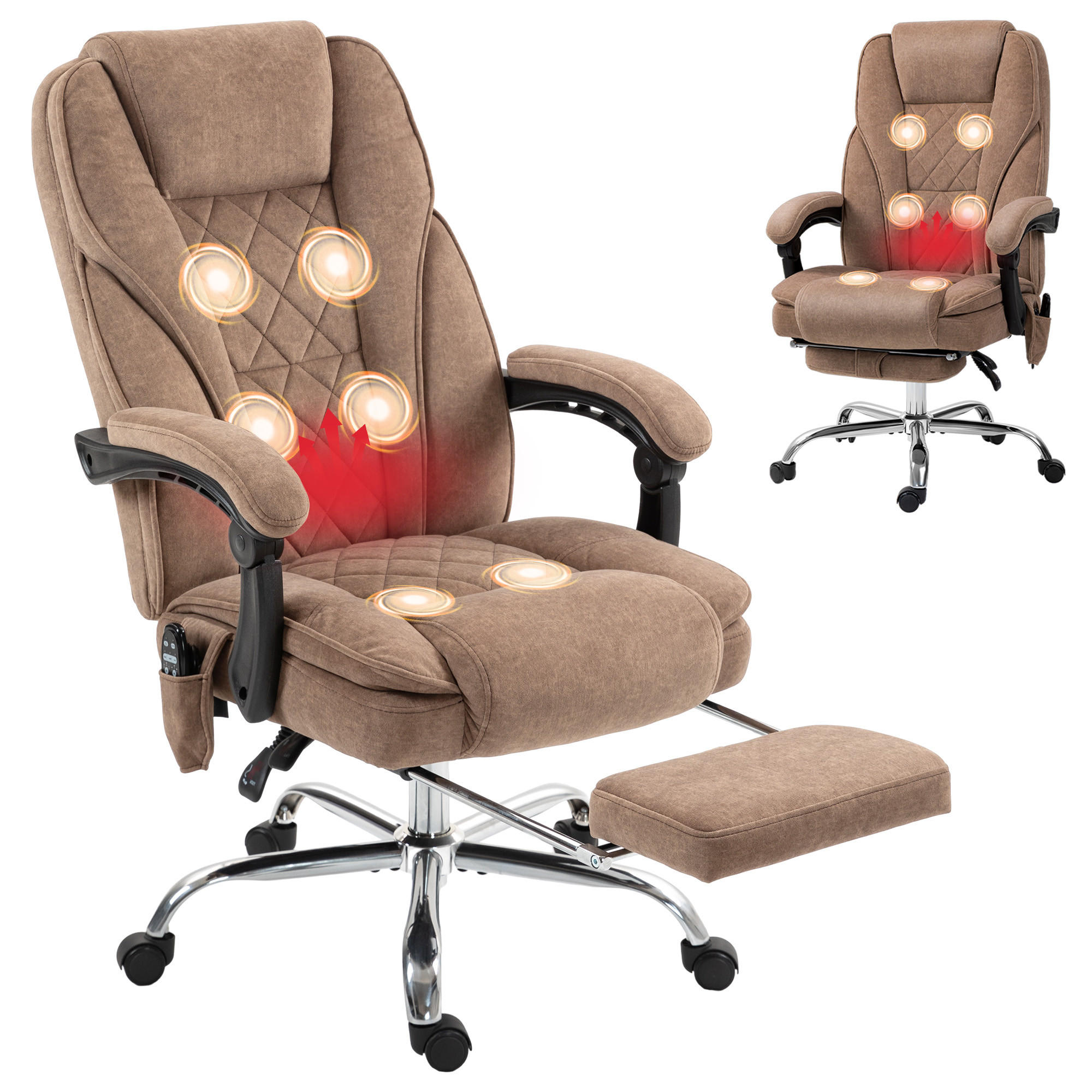 Design IN Bürostuhl Braun 67x119x72 cm