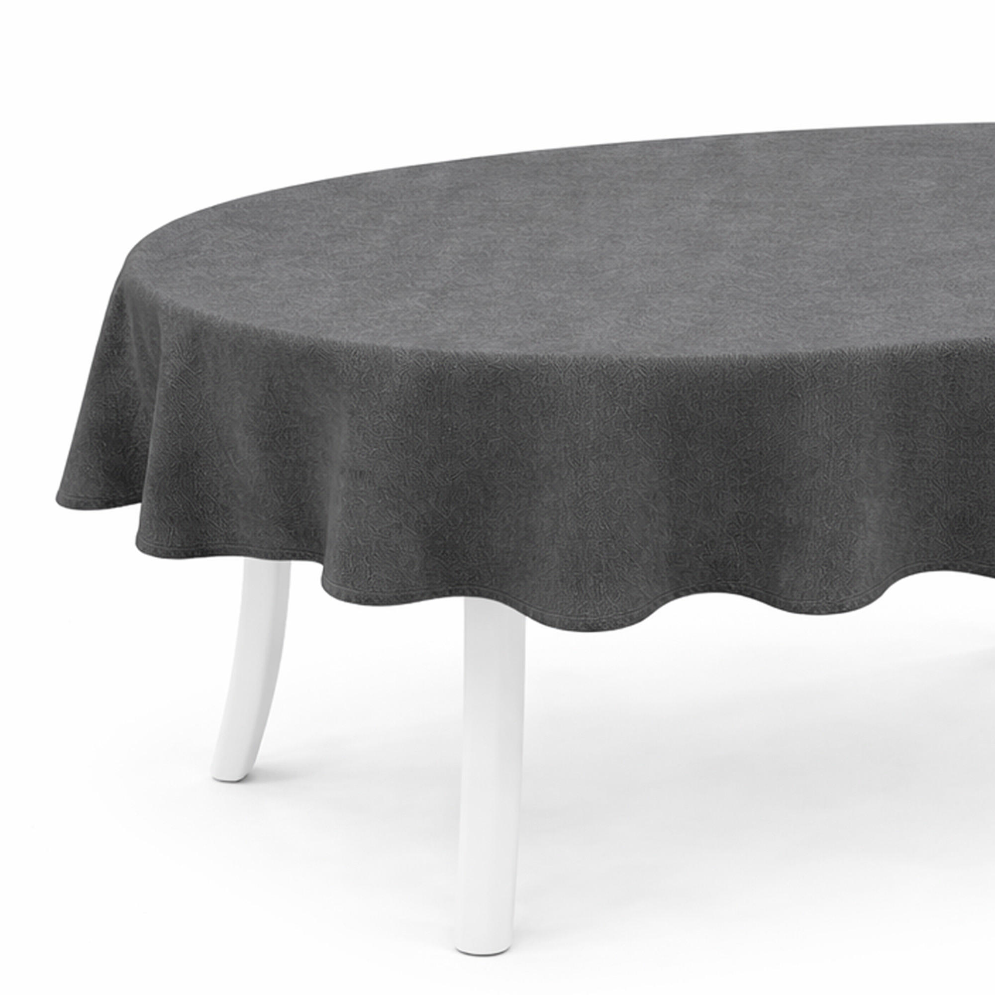 TISCHDECKE Garten Weichschaum 140x180cm - Anthrazit - Anthrazit, Kunststoff (180/140cm) - Bestlivings