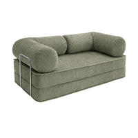 DESIGN Sofa aus Premium Stoff im zeitgenössischen Stil Olivgrün - Olivgrün, Textil (200/70/100cm) - SURB