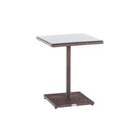 GARTENTISCH Parlo braun-meliert - Braun, Kunststoff (72.5/59/59cm) - TPFGarden