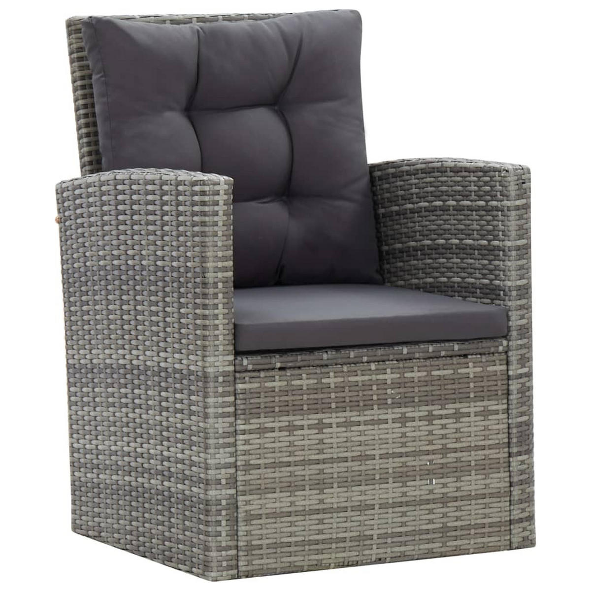 DINING-LOUNGESET mit Auflagen für 8 Personen, aus PE-Rattan, Braun, 5-teiliges Set - Dunkelgrau/Grau, Kunststoff/Textil - vidaXL