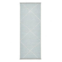 FLACHWEBTEPPICH Braderup 80x200 cm - Hellblau, Textil (80/200cm) - Sansibar SYLT