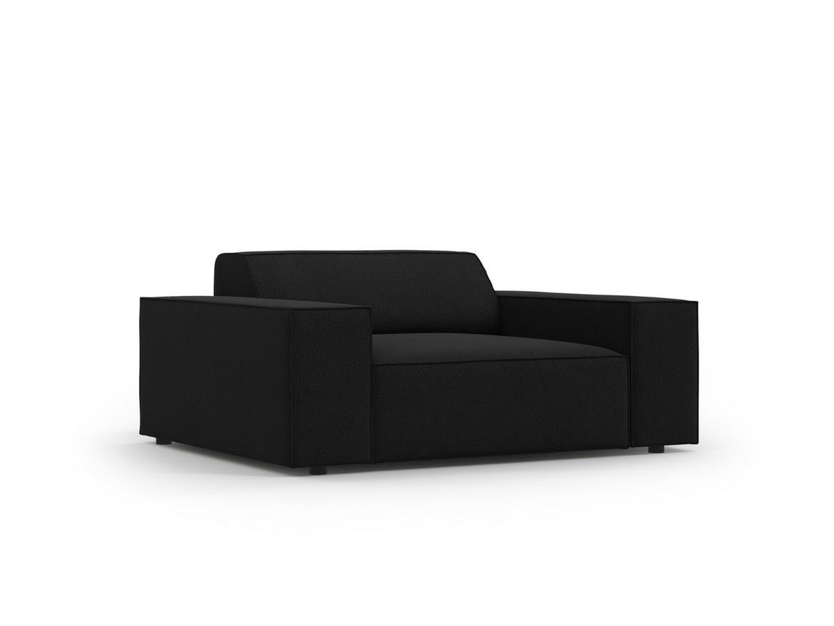 SESSEL Jodie aus strukturiertem Stoff schwarz - Schwarz, Textil (102/70/124cm) - Micadoni