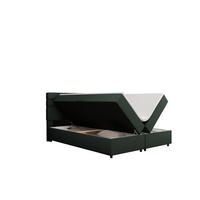BOXBETT Reve 180 x 200 cm mit Bettkasten und Lattenrost ohne matratze - dunkelgrün - Dunkelblau, Holz (180/206cm) - Panda Möbel