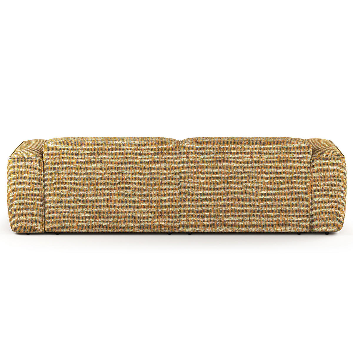 1,5-SITZER ECKSOFA mit Longchair - Schwarz/Honig, Kunststoff/Textil (260/173cm) - home24