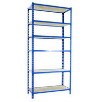 SCHWERLASTREGAL Giant Muli HxBxT 250 x 120 x 50 cm 6 Fachböden Fachlast 200 kg Blau - Blau, Metall (120/250/50cm) - PROREGAL