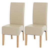 ESSZIMMERSTUHL Beige 2er-Set - Beige, Holz (44/102/54cm) - MCW