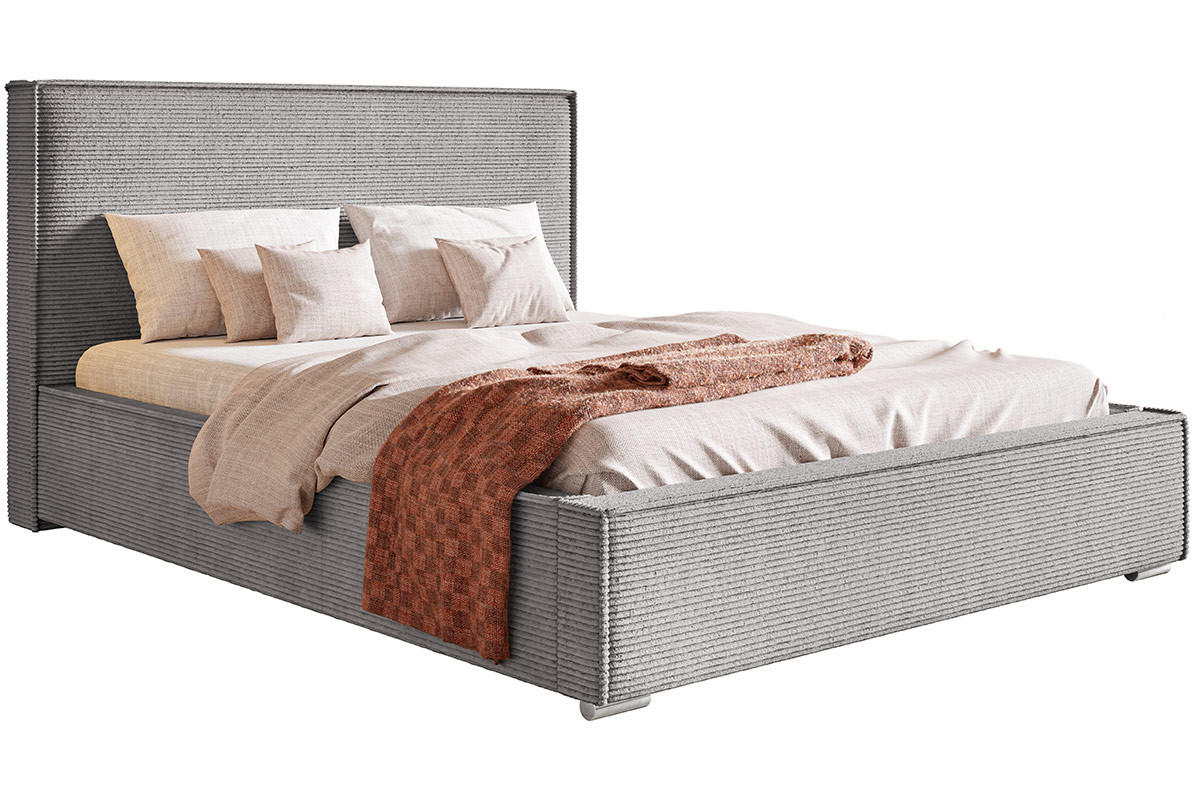 BETT Grau BEN 8 Mit Bettkasten 180x200 cm - Grau, Textil (180/200cm) - Sepro Meble