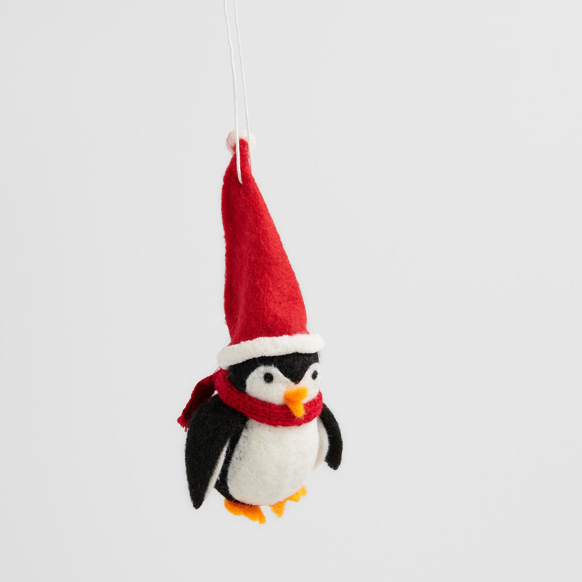 WEIHNACHTSDEKO Hängend PENGINI, 15 x 16 cm, Rot, Christbaumschmuck, Weihnachtsbaumdekoration, Christmas, Xmas - Rot, Textil (15/8/16cm) - home&you