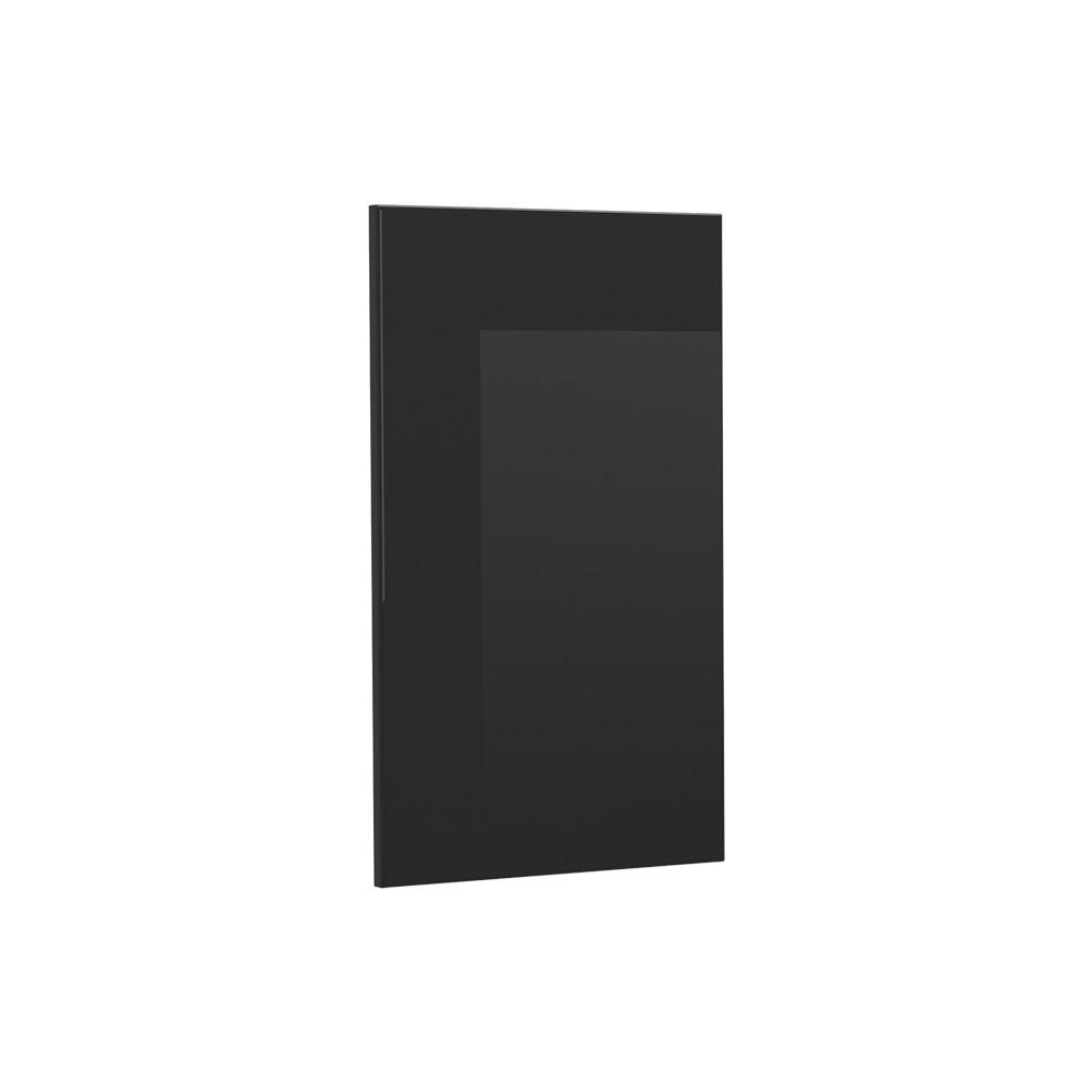 KÖKSFRONT R-Line Svart högblank 36.4x59 cm möbelfront för hörnväggskåp Svart högglans 59/36.4/1.8 cm