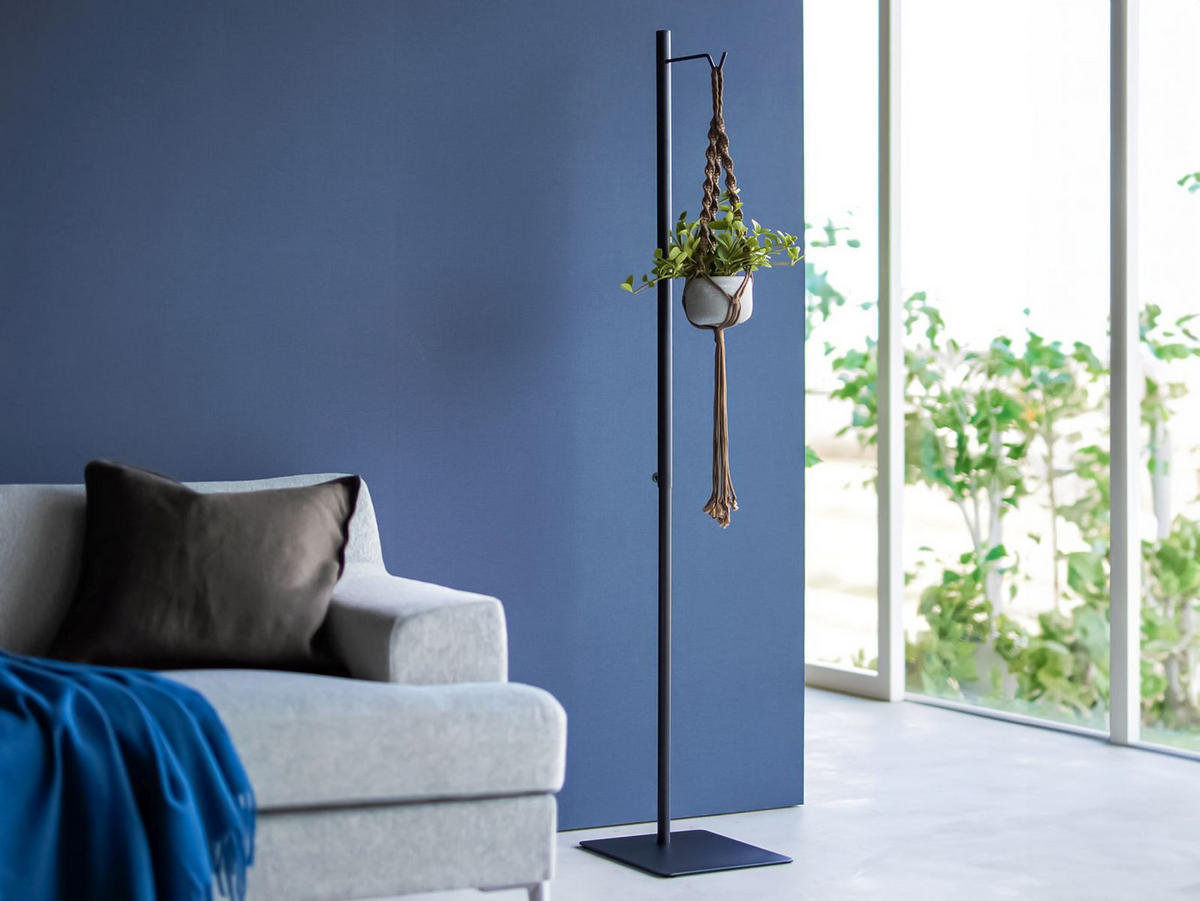 LATERNEN-STÄNDER Tower schwarz 80-152 cm auch für Lautspecher und Blumen - Schwarz, Metall (30/152/26cm) - Yamazaki