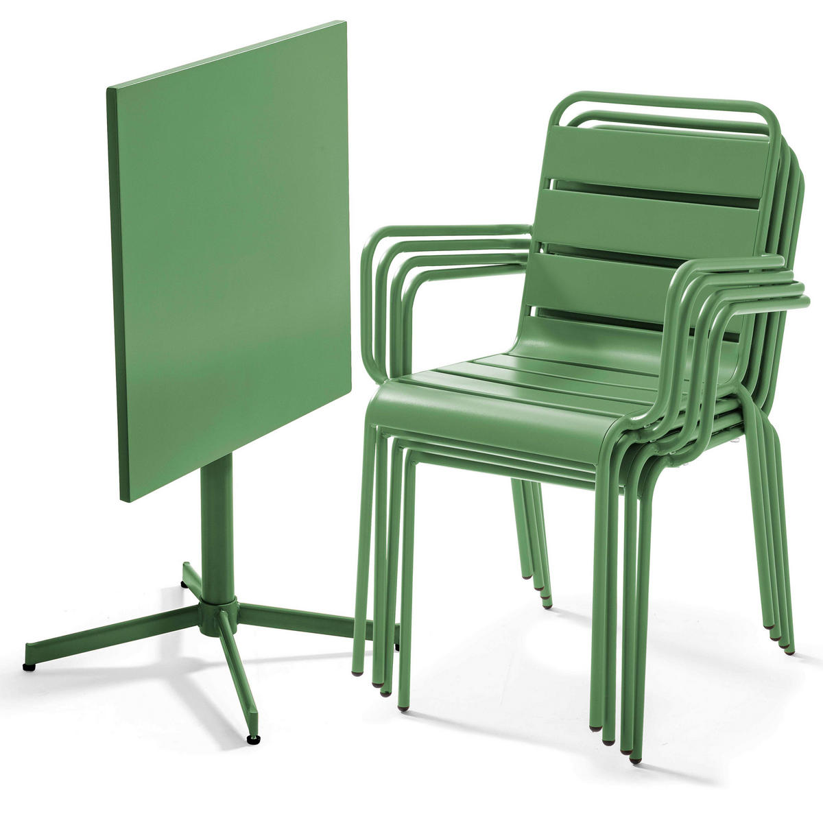 GARTENSET 5-tlg., Kaktusgrün - Grün, Metall - Oviala