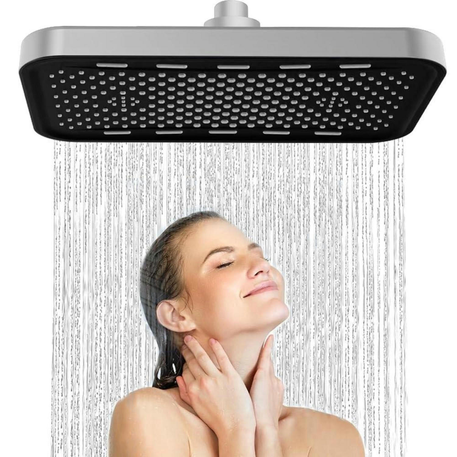 REGENDUSCHE 36 cm Silber - Silberfarben, Metall (20/12.7/30cm)
