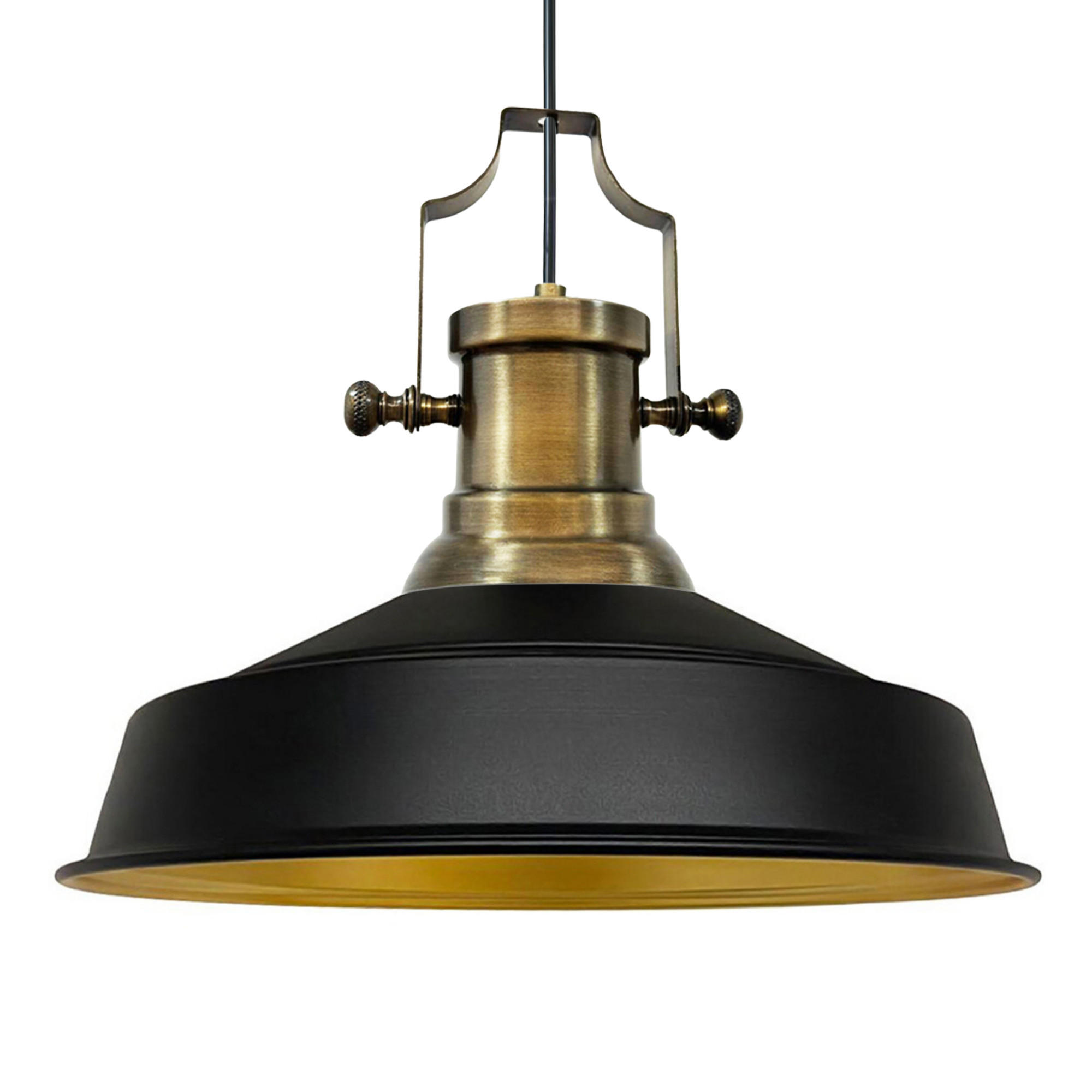 HÄNGELAMPE Asletl Industrial 40/36 cm - Schwarz, Metall (40/36cm) - Bamyum