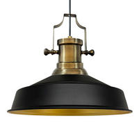 HÄNGELAMPE Asletl Industrial 40/36 cm - Schwarz, Metall (40/36cm) - Bamyum