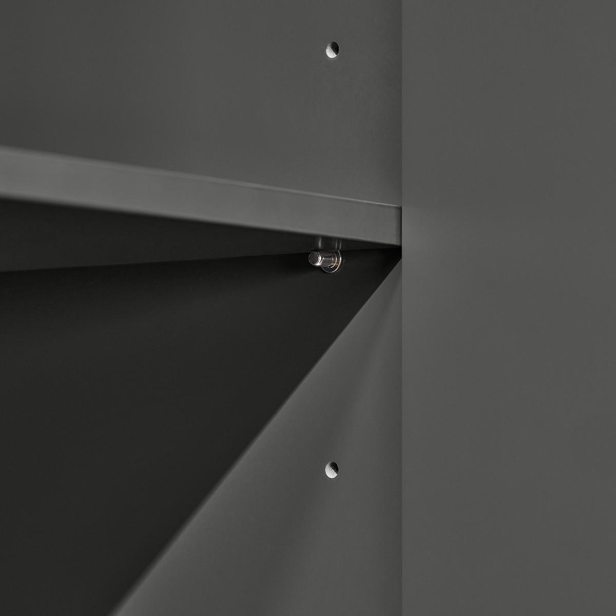 HOCHSCHRANK Grau - Grau, Holz/Holzwerkstoff (30/170/30cm) - SoBuy