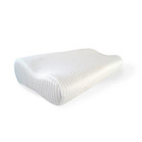 NACKENSTÜTZKISSEN MEDICO 48x33 cm Memory Foam ergonomisch mit waschbarem Bezug - Weiß, Textil (48/33cm)