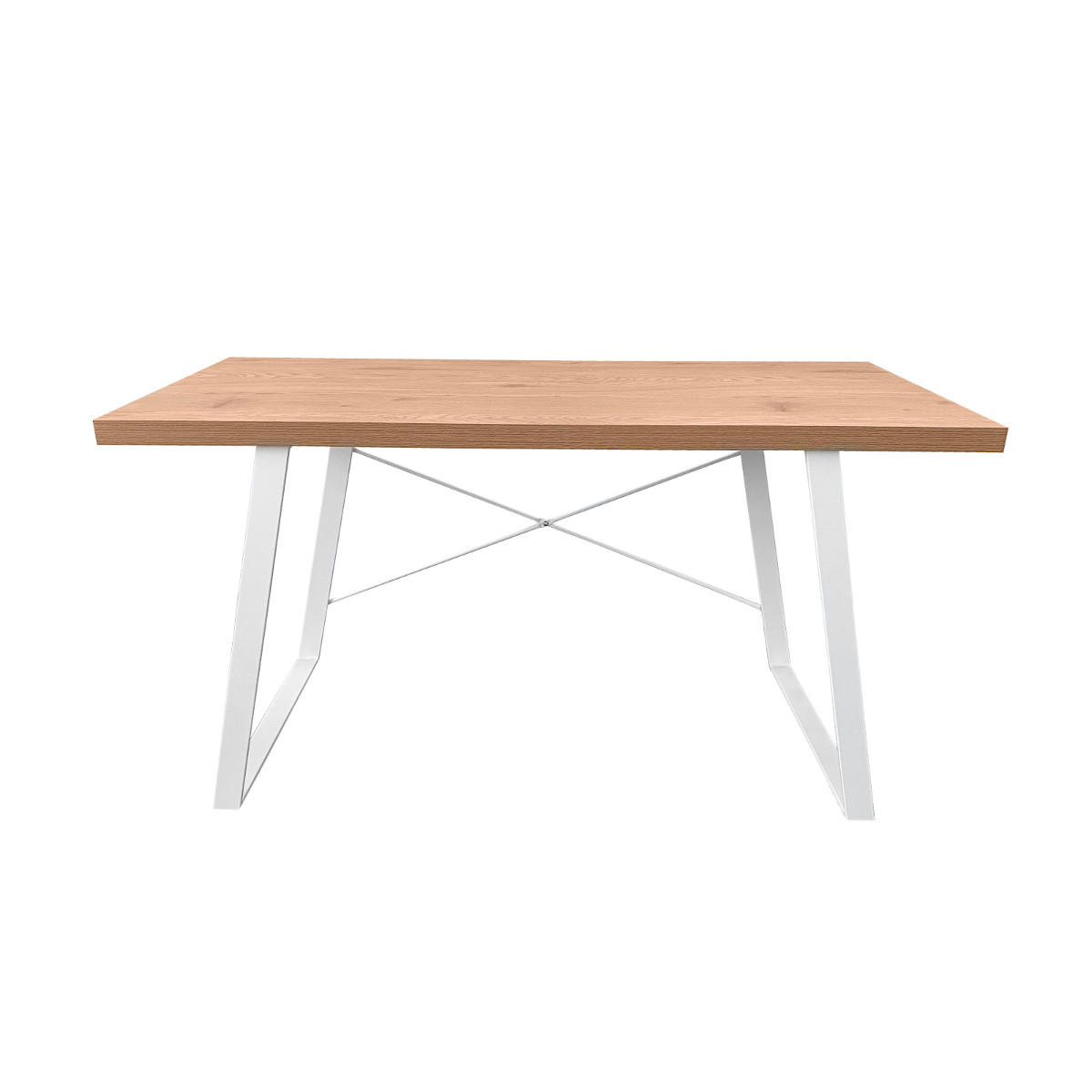 SCHREIBTISCH INDUSTRIAL Hellbraun - Hellbraun, Metall (140/60/75cm) - SVITA