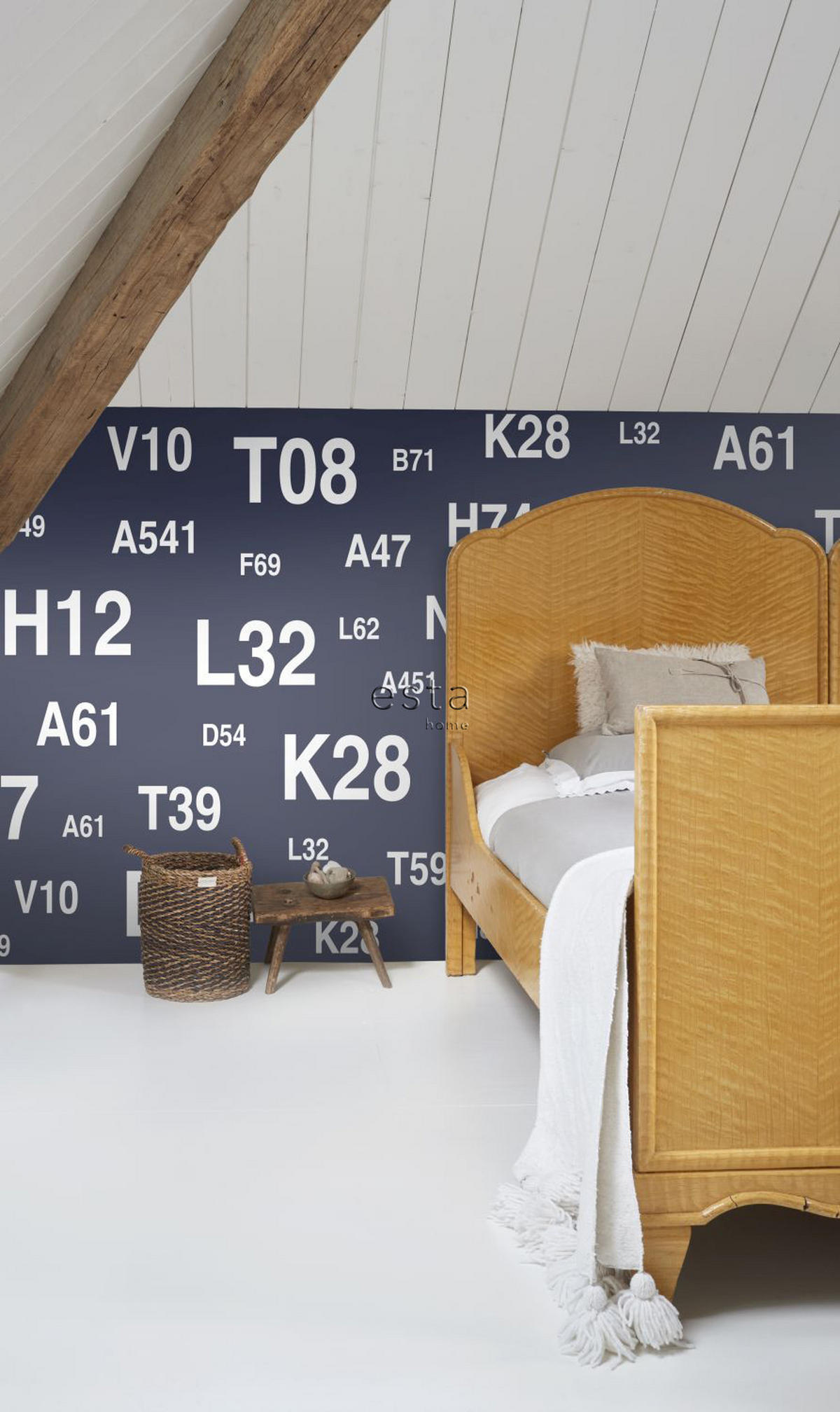 FOTOTAPETE Segelboot-Nummern 400 x 279 cm - Blau, Papier (400/279cm) - ESTAhome